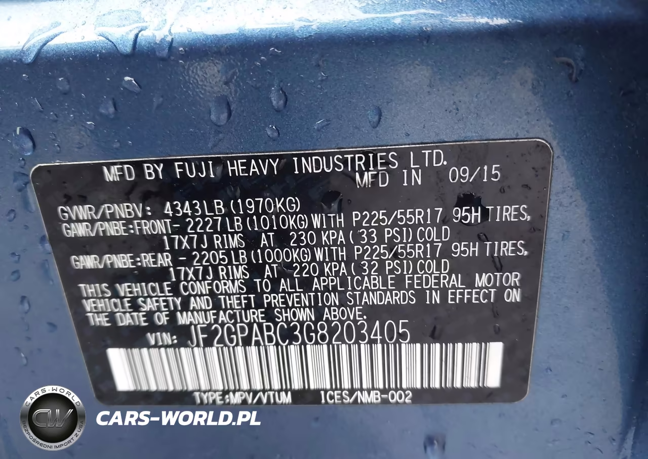 2016 Subaru Crosstrek 2.0I Premium VIN:JF2GPABC3G8203405 - 9