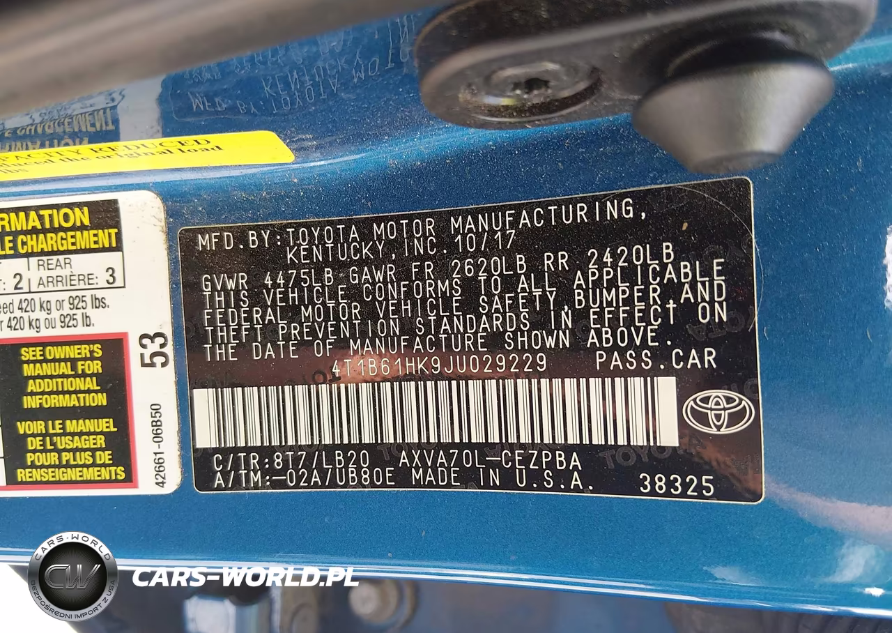 2018 Toyota Camry Xse VIN:4T1B61HK9JU029229 - 9