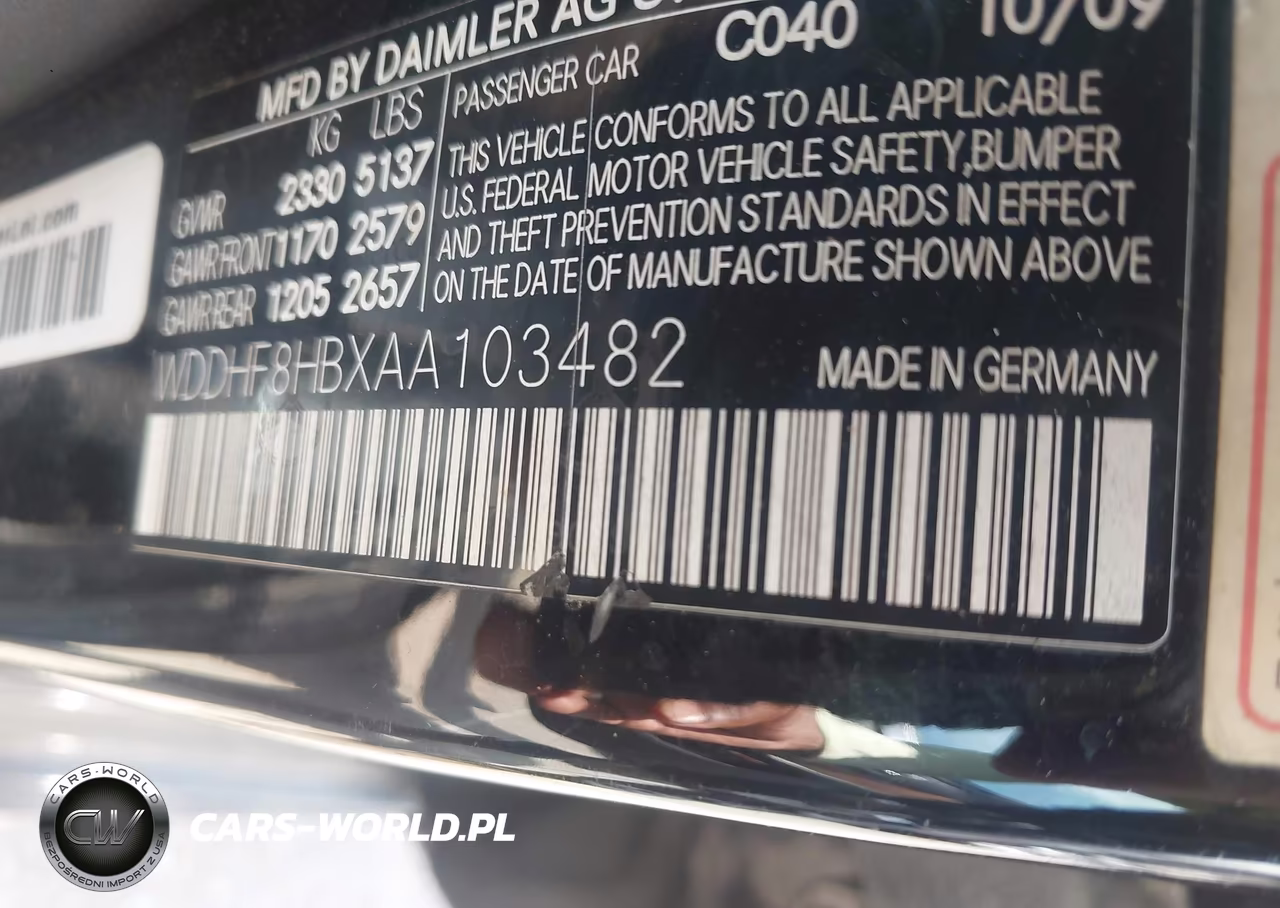 2010 Mercedes-Benz E 350 4Matic VIN:WDDHF8HBXAA103482 - 9