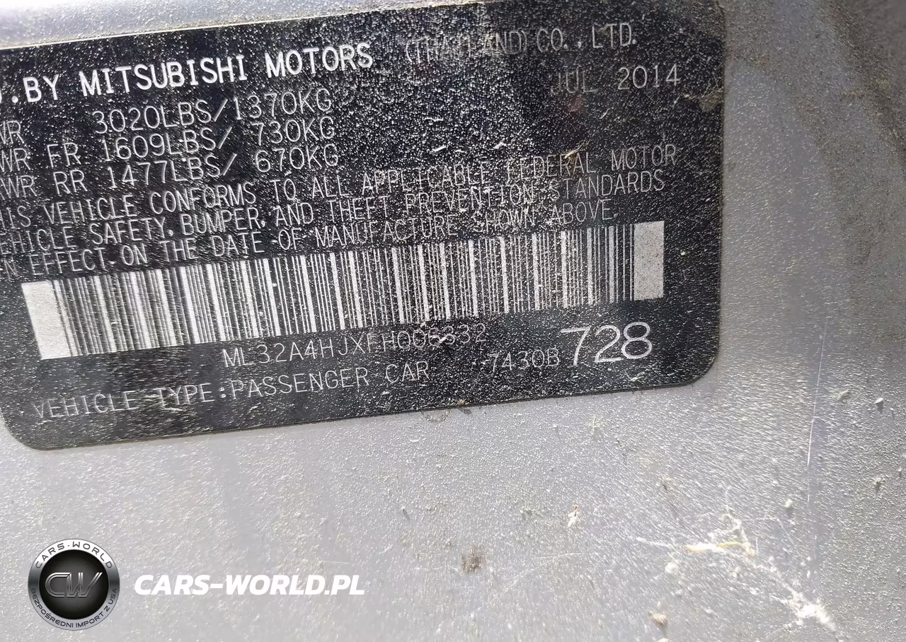 2015 Mitsubishi Mirage Es-Rf VIN:ML32A4HJXFH006332 - 9