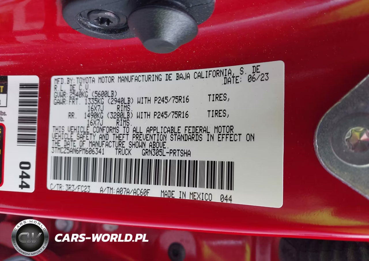 2023 Toyota Tacoma Sr5 V6 VIN:3TMCZ5AN6PM606341 - 9