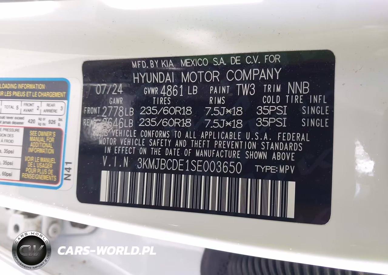 2025 Hyundai Tucson Sel VIN:3KMJBCDE1SE003650 - 9