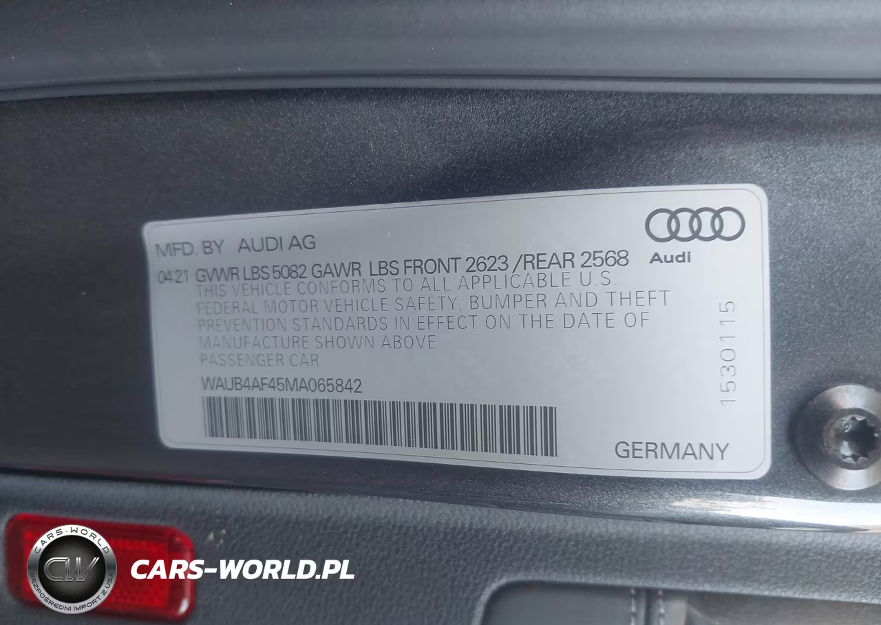 2021 Audi S4 Premium Plus Tfsi Quattro Tiptronic VIN:WAUB4AF45MA065842 - 9