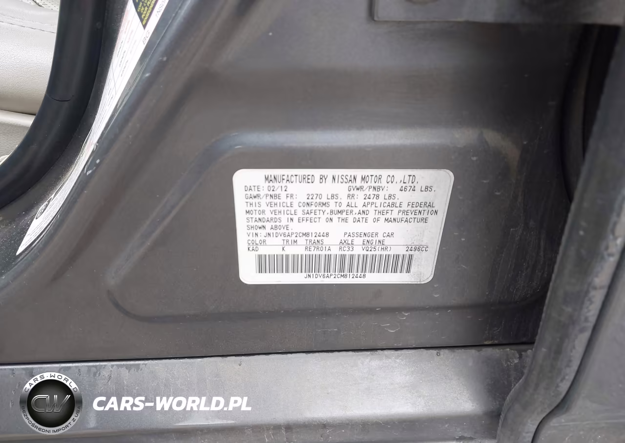 2012 Infiniti G25 Journey VIN:JN1DV6AP2CM812448 - 9