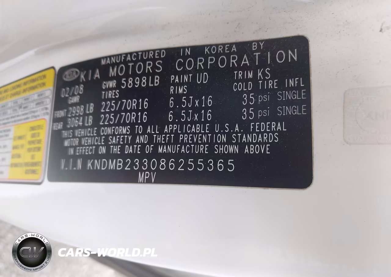2008 Kia Sedona Lx VIN:KNDMB233086255365 - 9