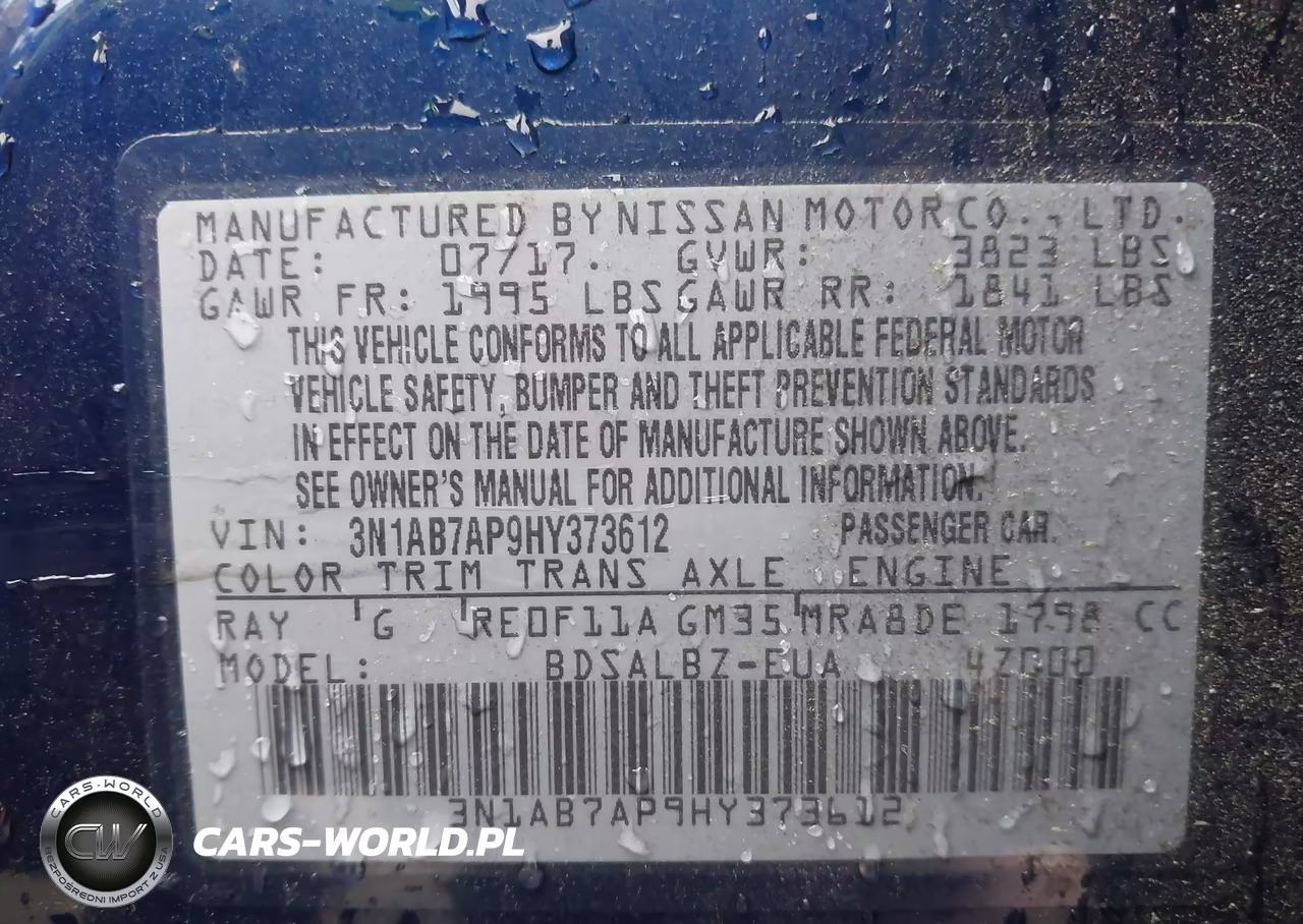 2017 Nissan Sentra S VIN:3N1AB7AP9HY373612 - 9
