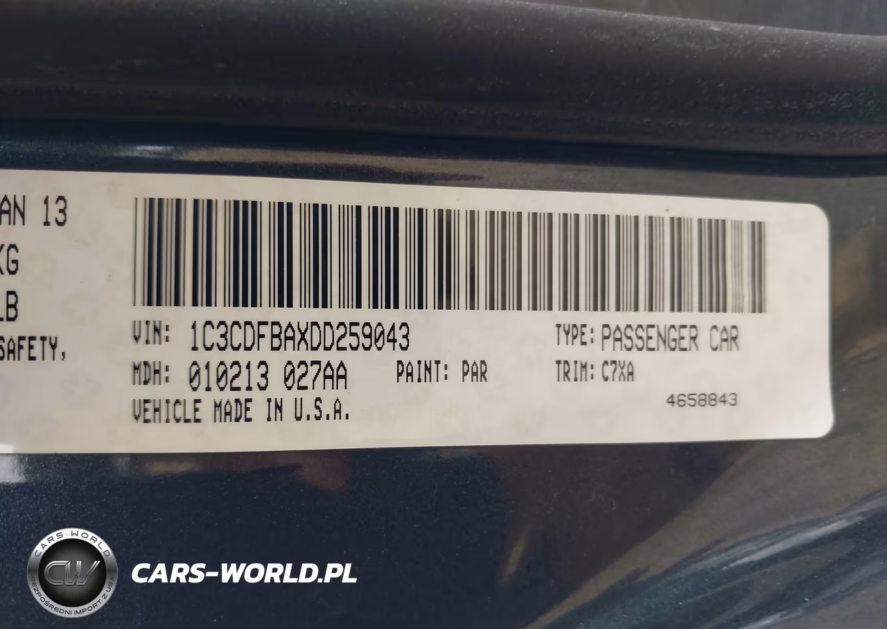 2013 Dodge Dart Rallye VIN:1C3CDFBAXDD259043 - 9
