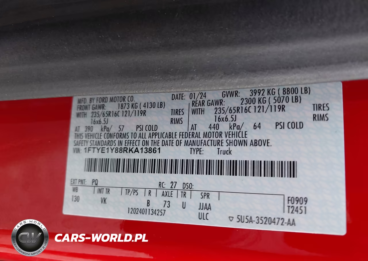 2024 Ford Transit-150 VIN:1FTYE1Y88RKA13861 - 8