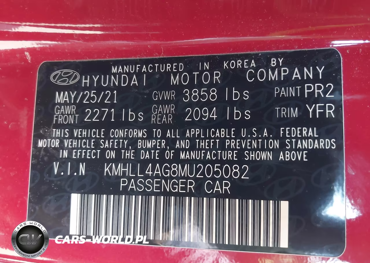 2021 Hyundai Elantra Se VIN:KMHLL4AG8MU205082 - 9