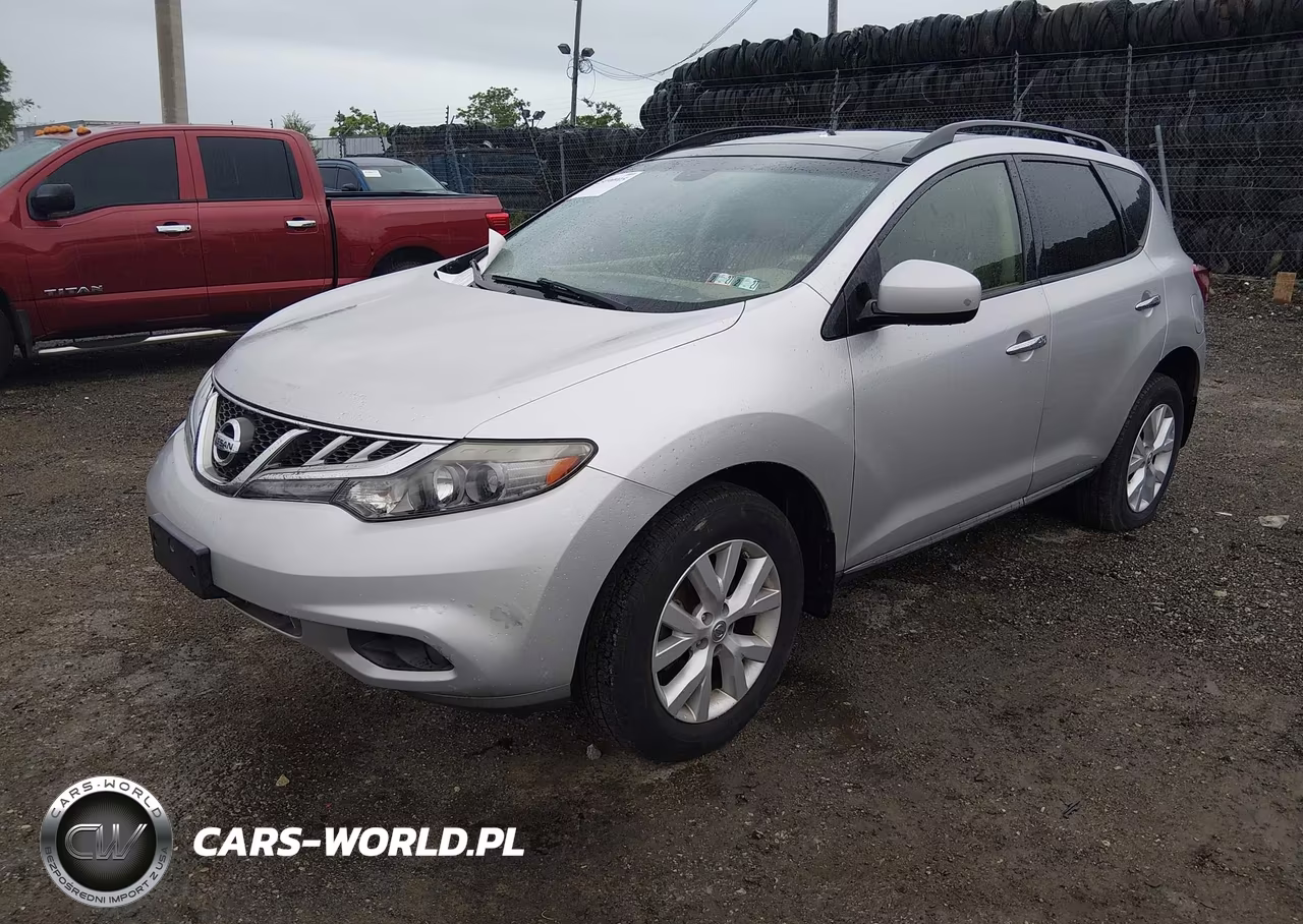 2013 Nissan Murano Sl VIN:JN8AZ1MW8DW302822 - 2