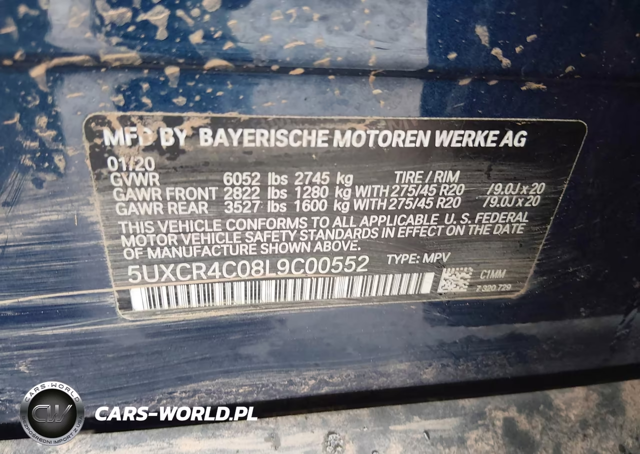 2020 BMW X5 Sdrive40I VIN:5UXCR4C08L9C00552 - 9