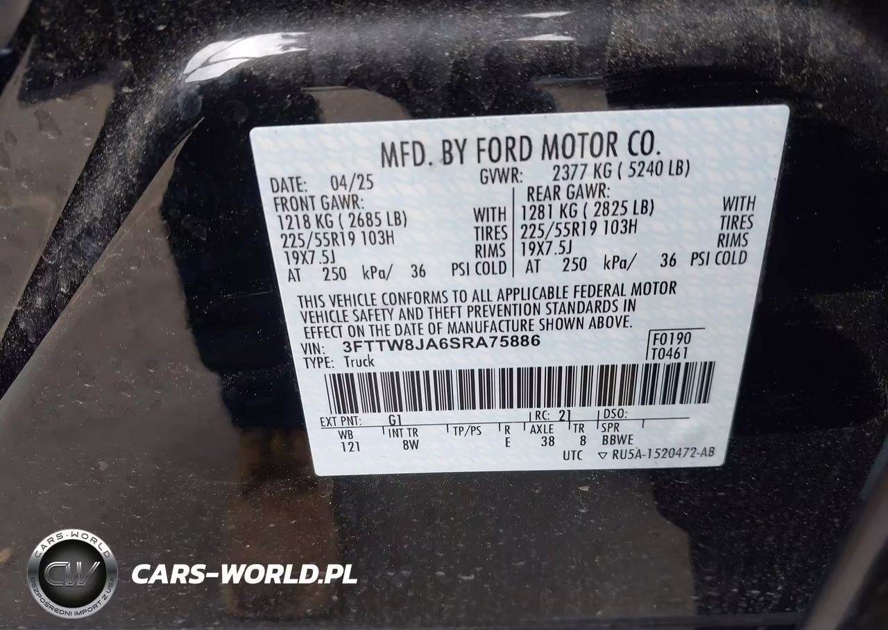 2025 Ford Maverick Xlt VIN:3FTTW8JA6SRA75886 - 9