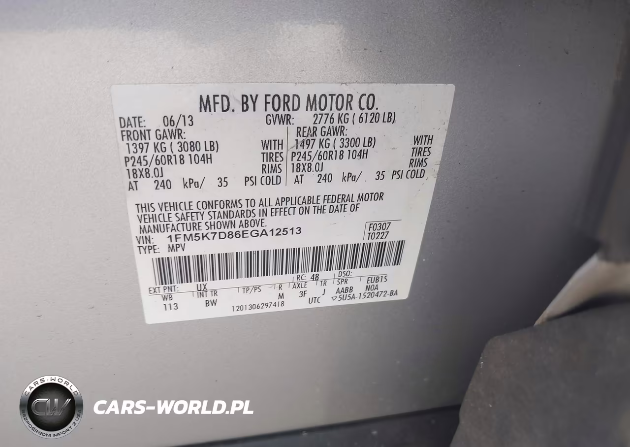 2014 Ford Explorer Xlt VIN:1FM5K7D86EGA12513 - 9