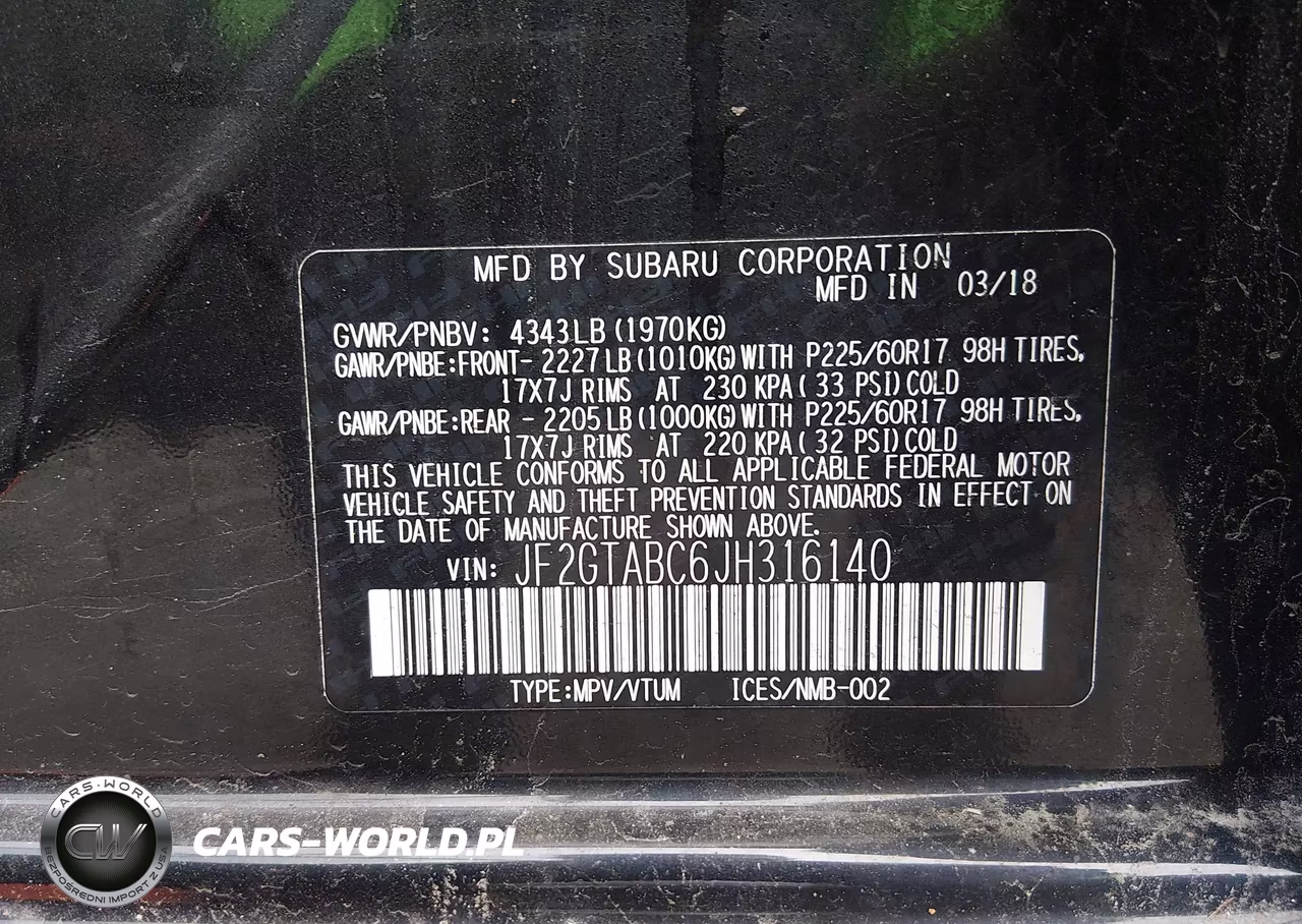 2018 Subaru Crosstrek 2.0I Premium VIN:JF2GTABC6JH316140 - 9
