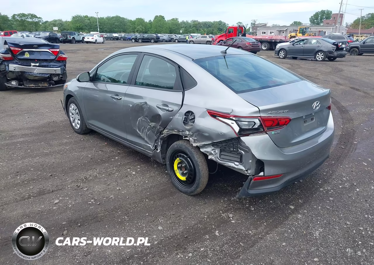 2021 Hyundai Accent Se VIN:3KPC24A60ME143948 - 3