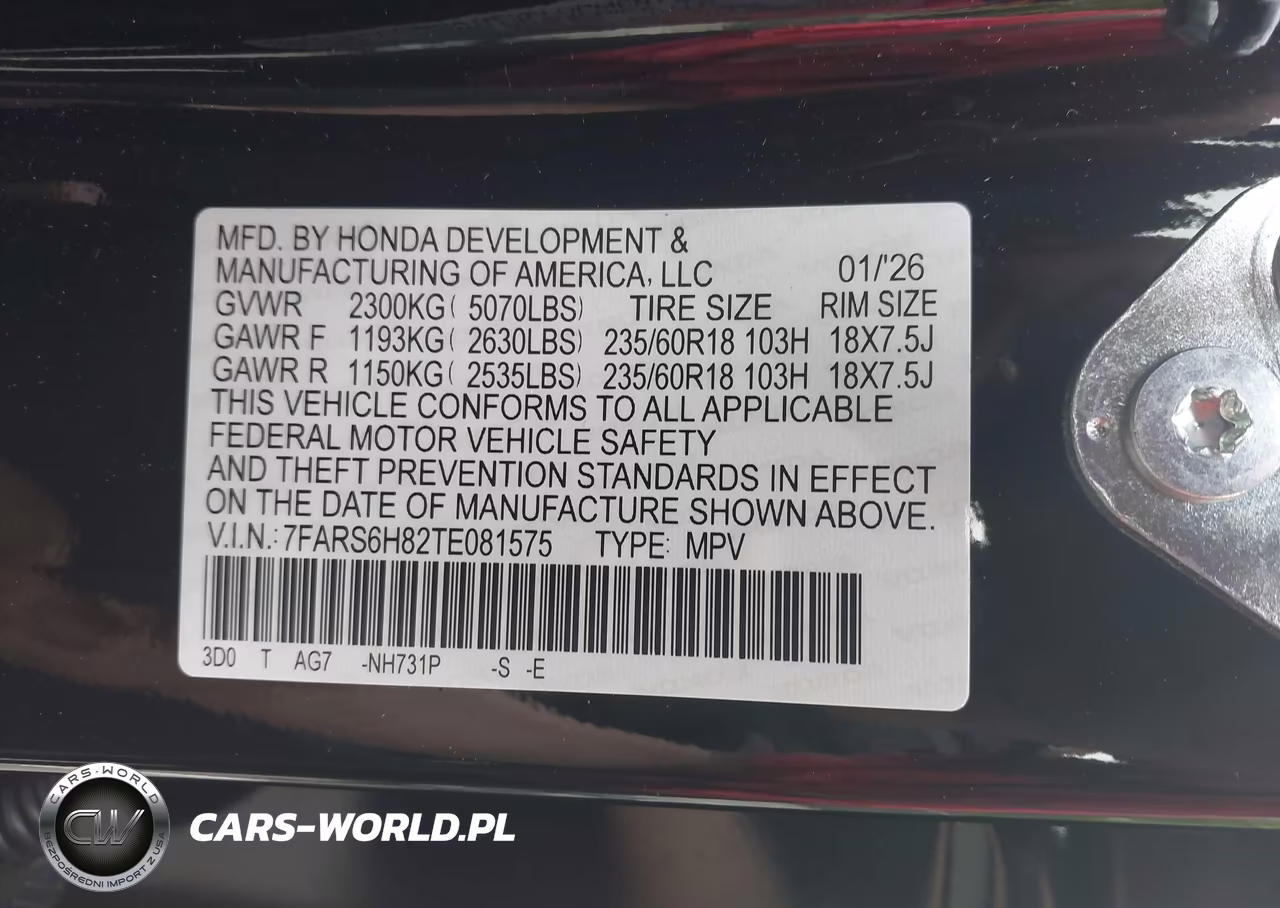 2026 Honda Cr-V Hybrid Awd Sport-L VIN:7FARS6H82TE081575 - 9