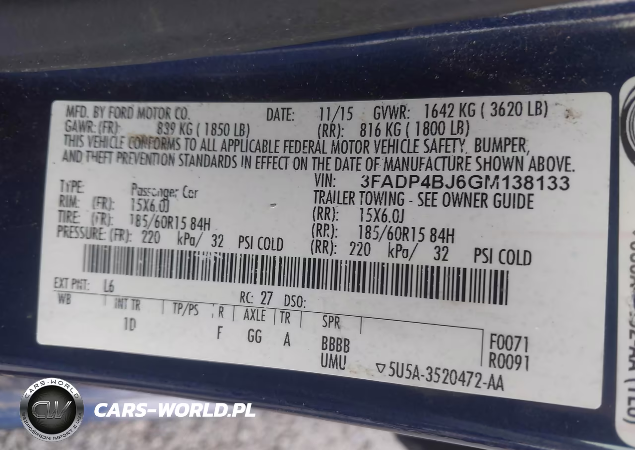 2016 Ford Fiesta Se VIN:3FADP4BJ6GM138133 - 9