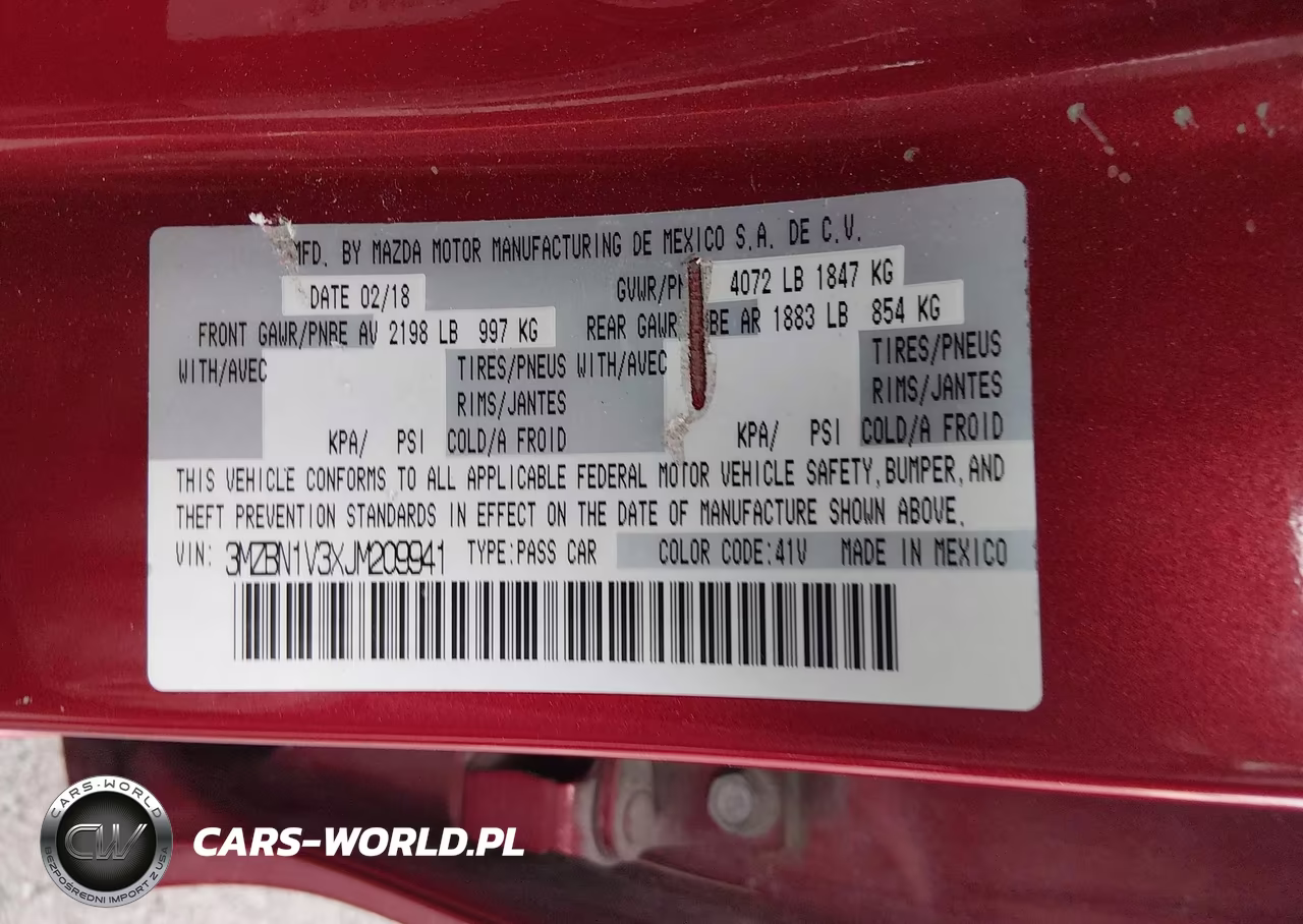 2018 Mazda Mazda3 Touring VIN:3MZBN1V3XJM209941 - 9