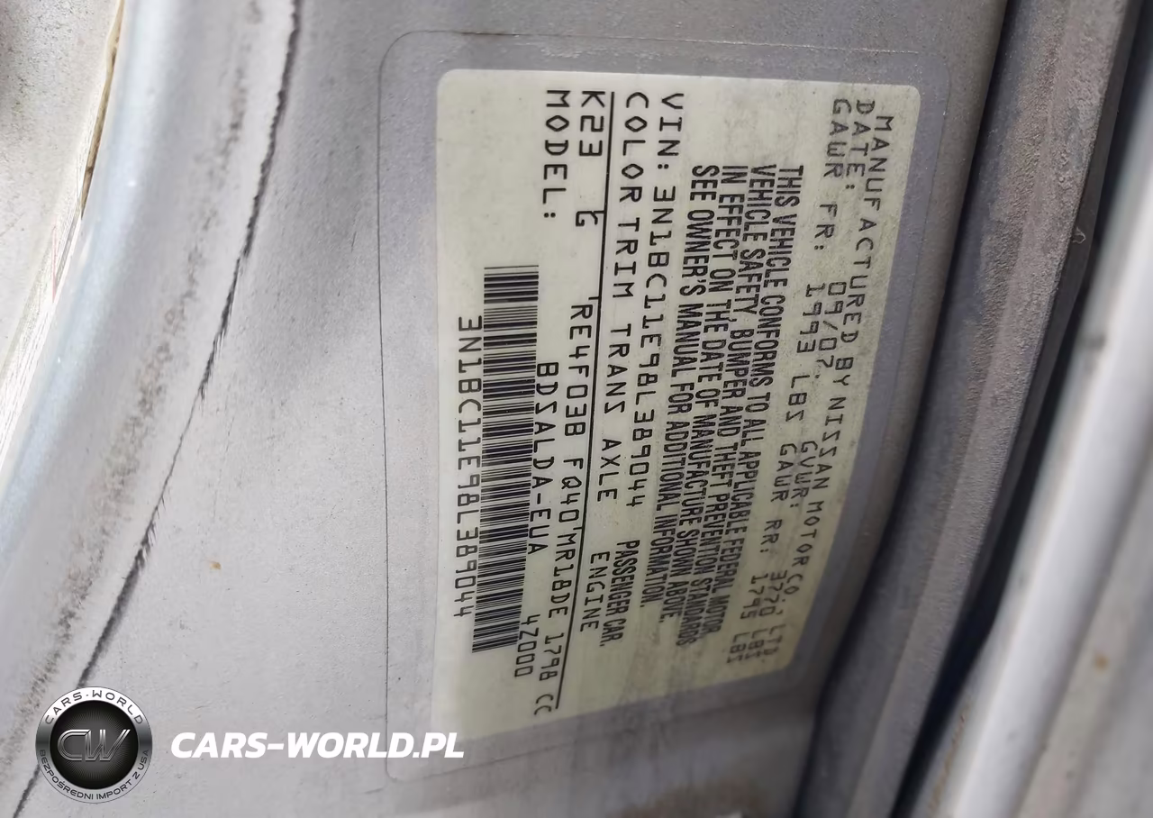 2008 Nissan Versa 1.8S VIN:3N1BC11E98L389044 - 9