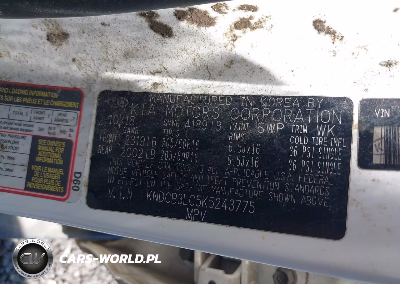 2019 Kia Niro Lx VIN:KNDCB3LC5K5243775 - 9