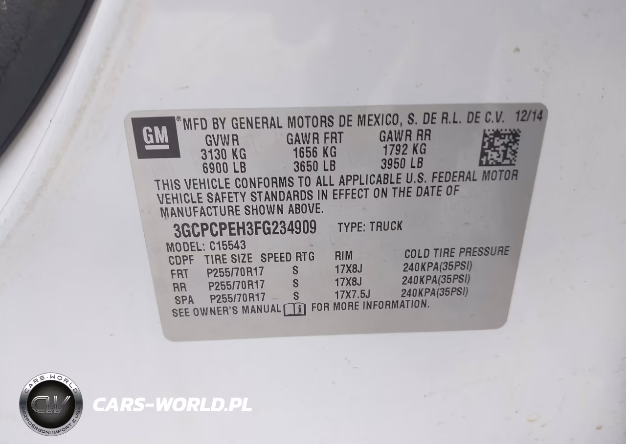 2015 Chevrolet Silverado 1500 Ls VIN:3GCPCPEH3FG234909 - 9