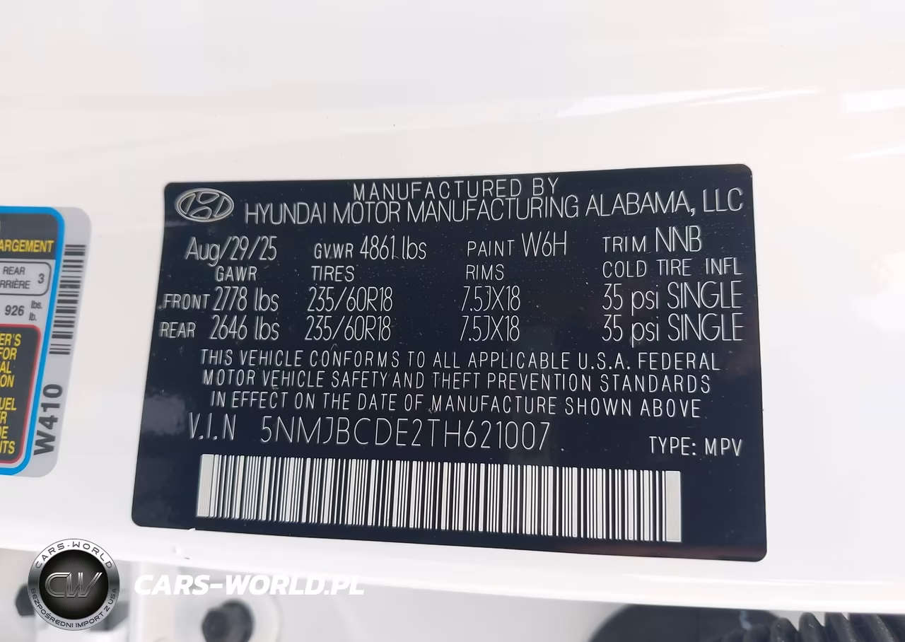 2026 Hyundai Tucson Sel VIN:5NMJBCDE2TH621007 - 9