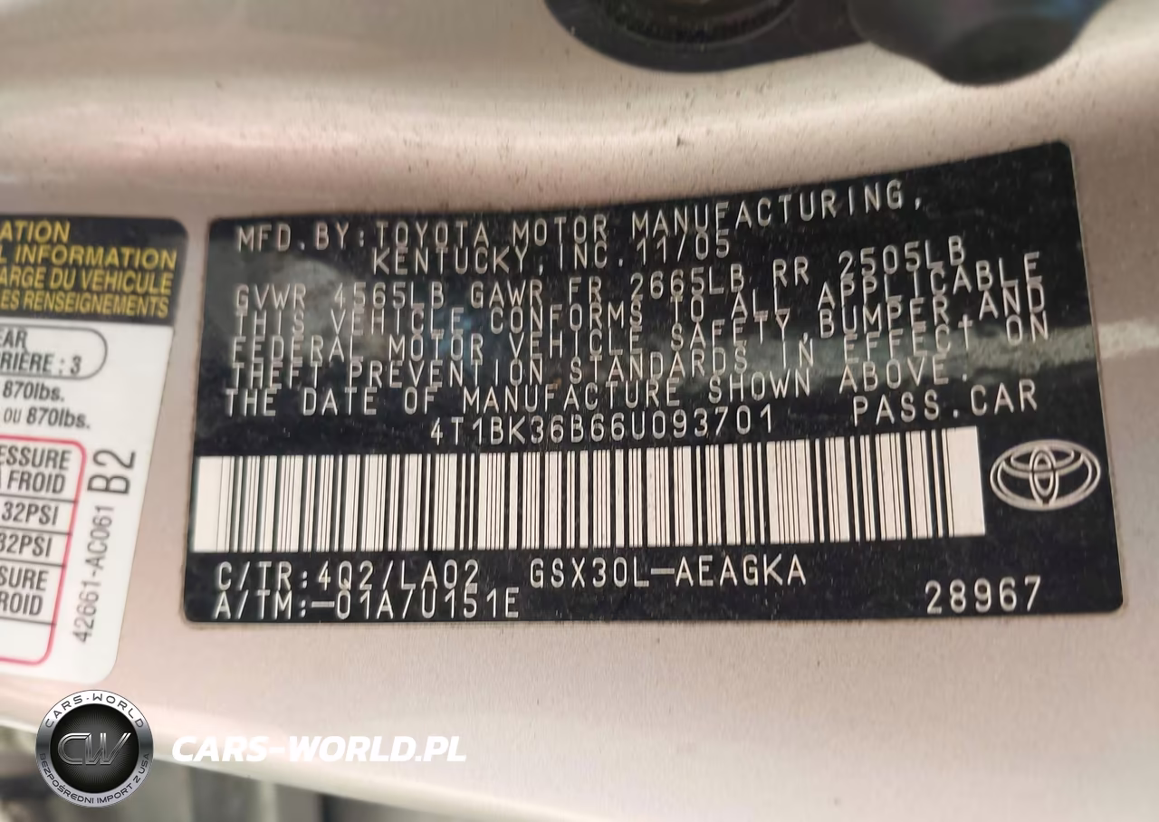 2006 Toyota Avalon Xls VIN:4T1BK36B66U093701 - 9