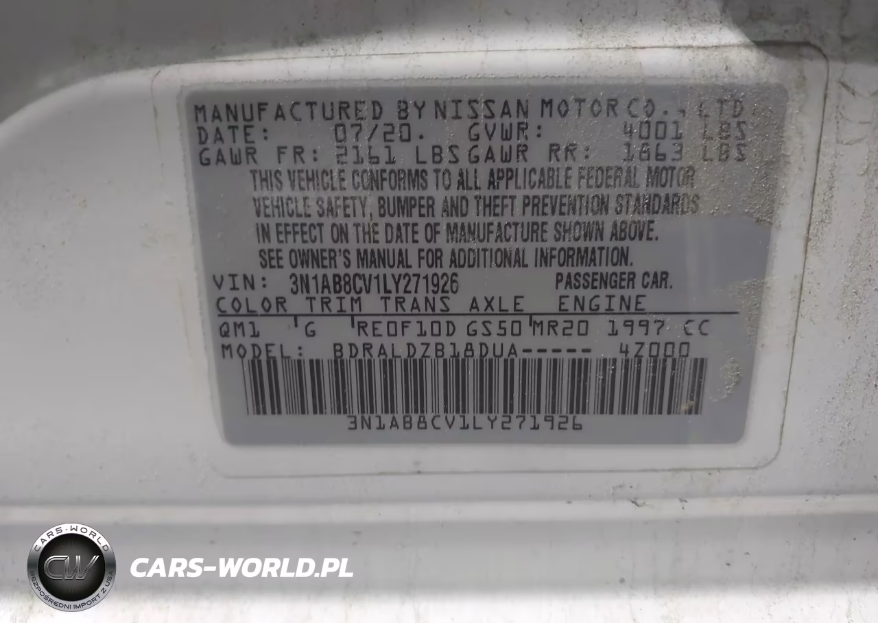 2020 Nissan Sentra Sv Xtronic Cvt VIN:3N1AB8CV1LY271926 - 9