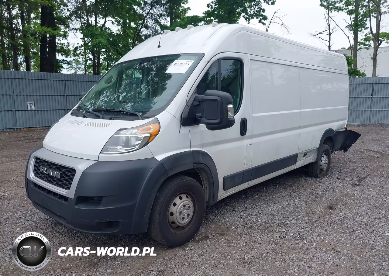 2020 Ram Promaster 3500 Cargo Van High Roof 159 Wb Ext VIN:3C6URVJG1LE122403 - 2