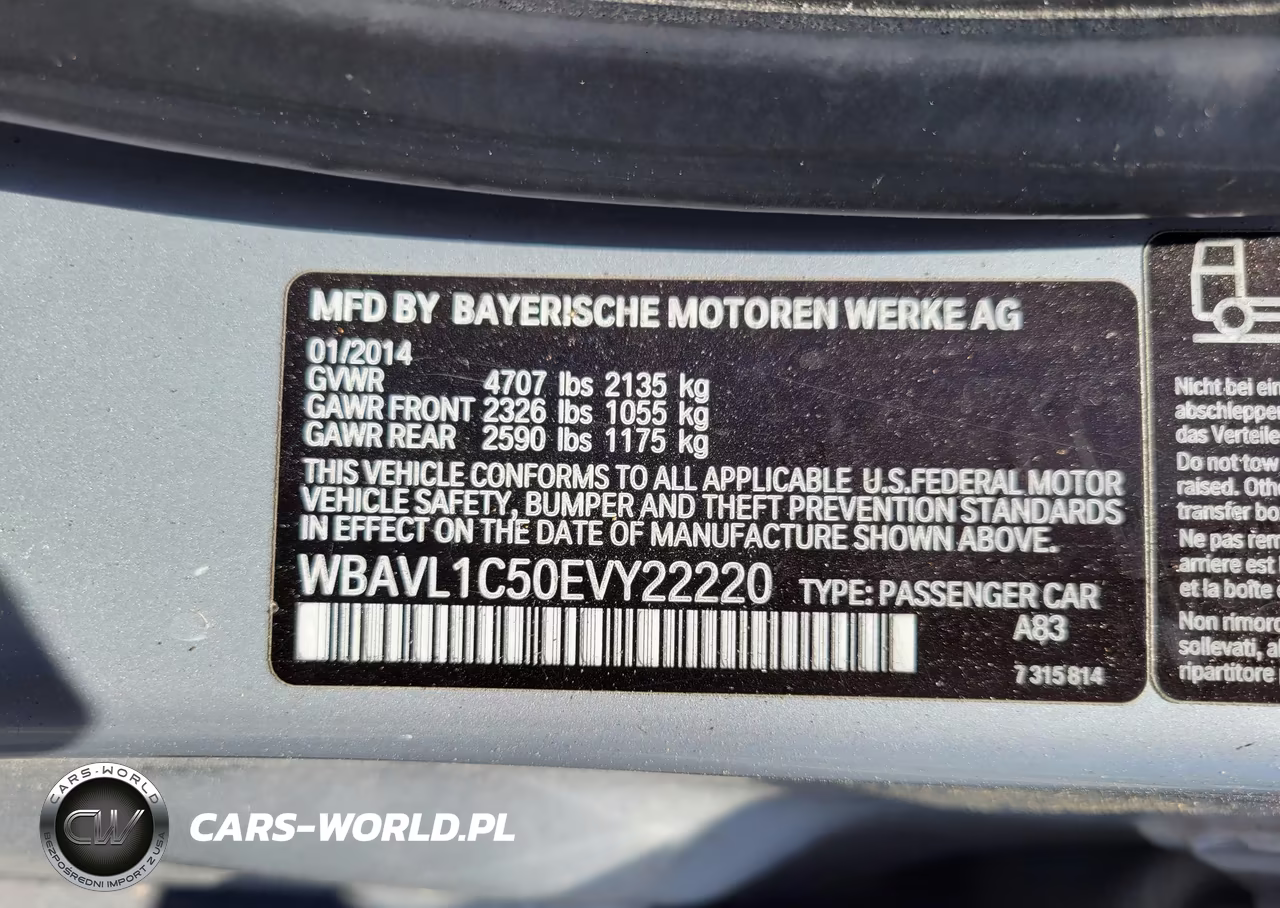 2014 BMW X1 xDrive28I VIN:WBAVL1C50EVY22220 - 9