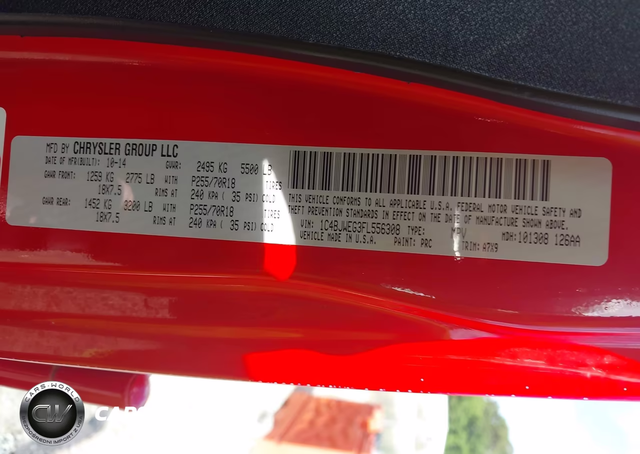 2015 Jeep Wrangler Unlimited Sahara VIN:1C4BJWEG3FL556308 - 9
