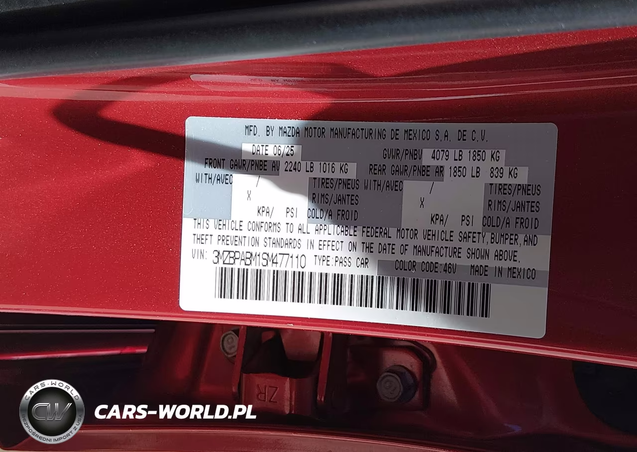2025 Mazda Mazda3 2.5 S Select Sport VIN:3MZBPABM1SM477110 - 9