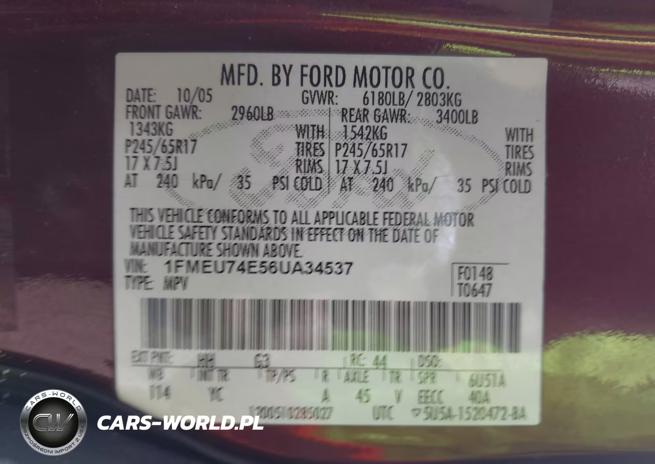 2006 Ford Explorer Eddie Bauer VIN:1FMEU74E56UA34537 - 9