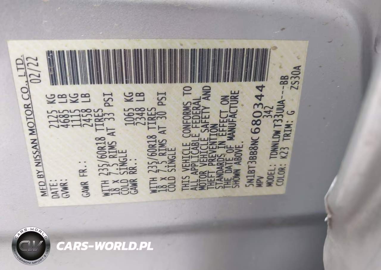 2022 Nissan Rogue Sv Intelligent Awd VIN:5N1BT3BB8NC680344 - 9