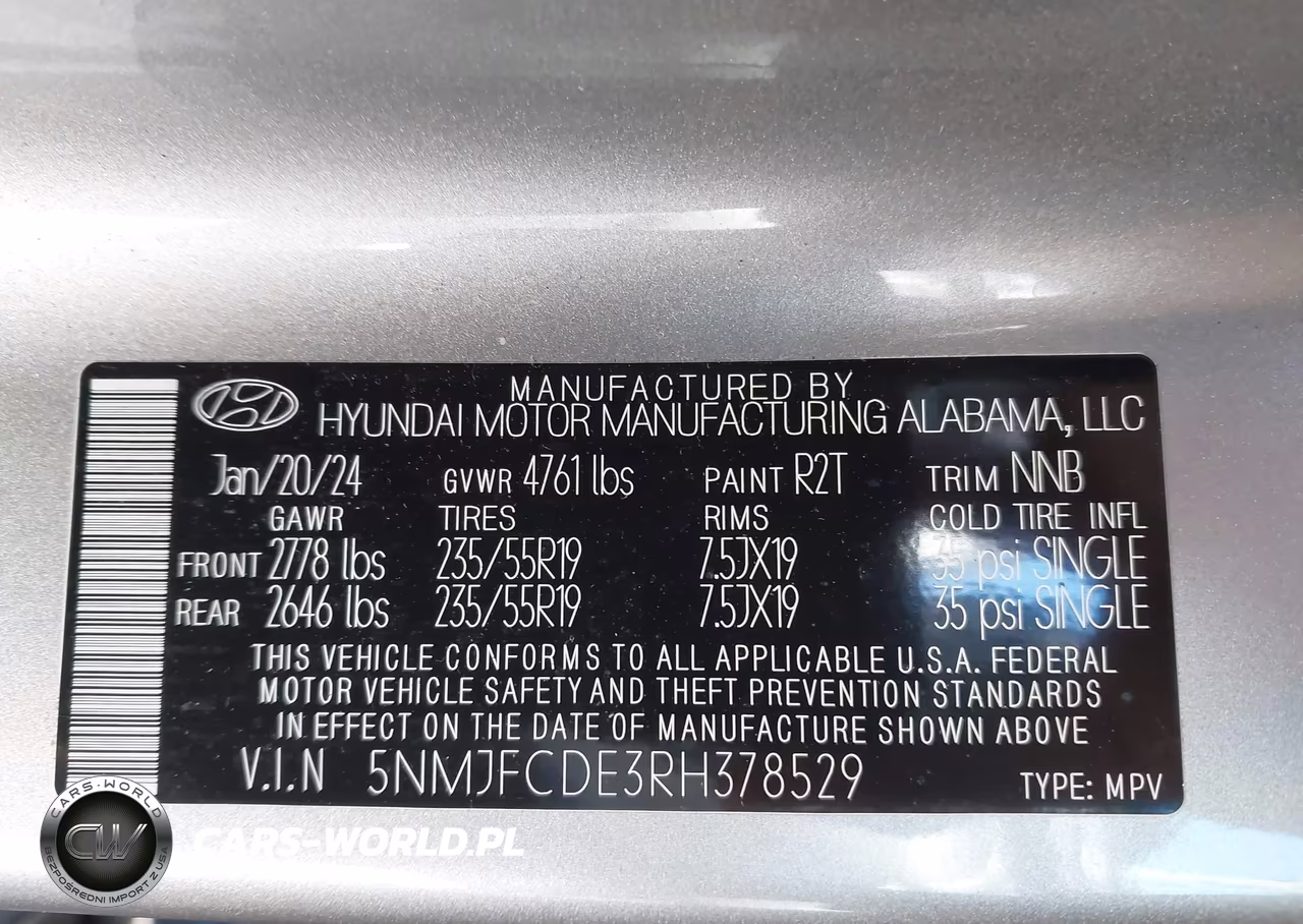 2024 Hyundai Tucson Sel VIN:5NMJFCDE3RH378529 - 9
