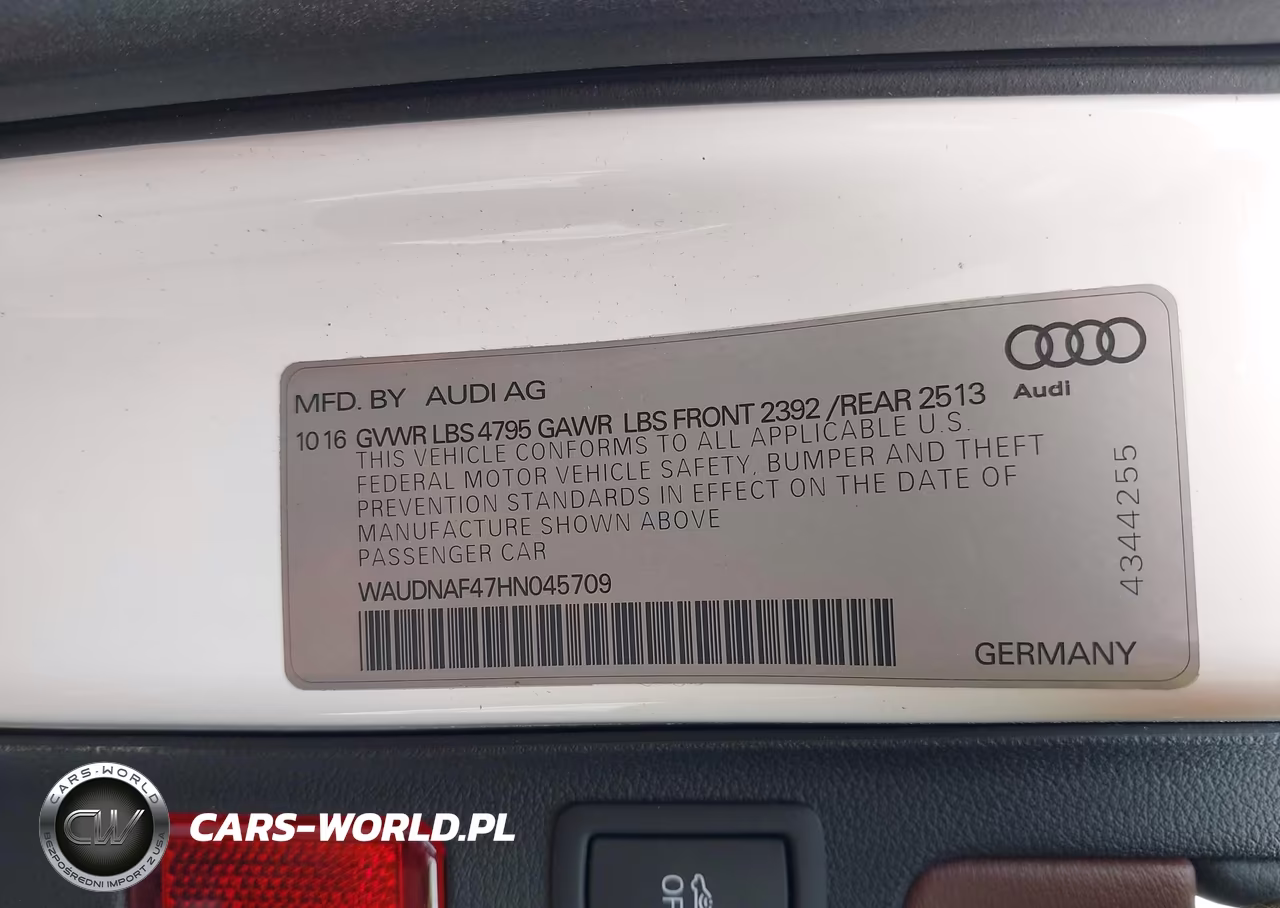 2017 Audi A4 2.0T Season Of Audi Premium VIN:WAUDNAF47HN045709 - 9