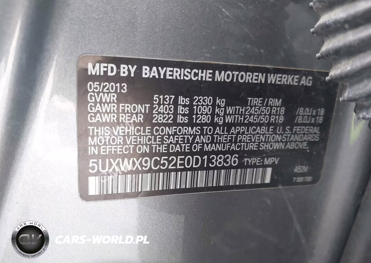 2014 BMW X3 xDrive28I VIN:5UXWX9C52E0D13836 - 9