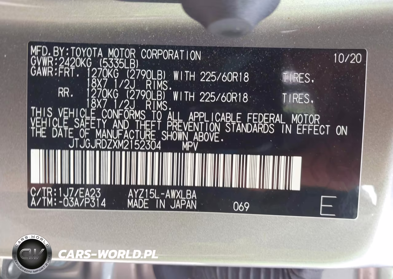 2021 Lexus Nx 300H VIN:JTJGJRDZXM2152304 - 9