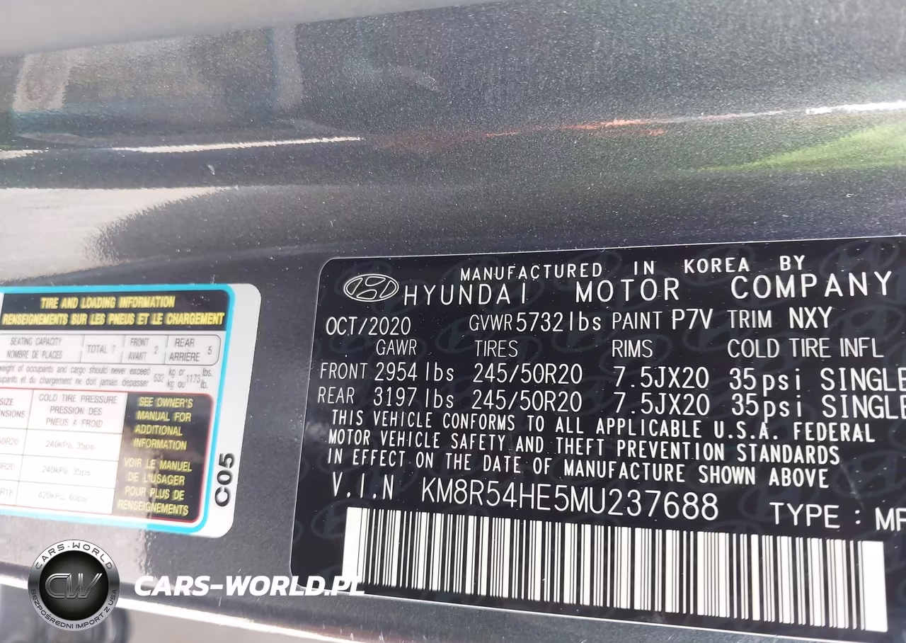 2021 Hyundai Palisade Limited VIN:KM8R54HE5MU237688 - 9