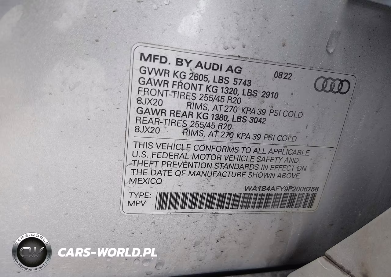 2023 Audi Sq5 Premium Plus Tfsi Quattro Tiptronic VIN:WA1B4AFY9P2006758 - 9