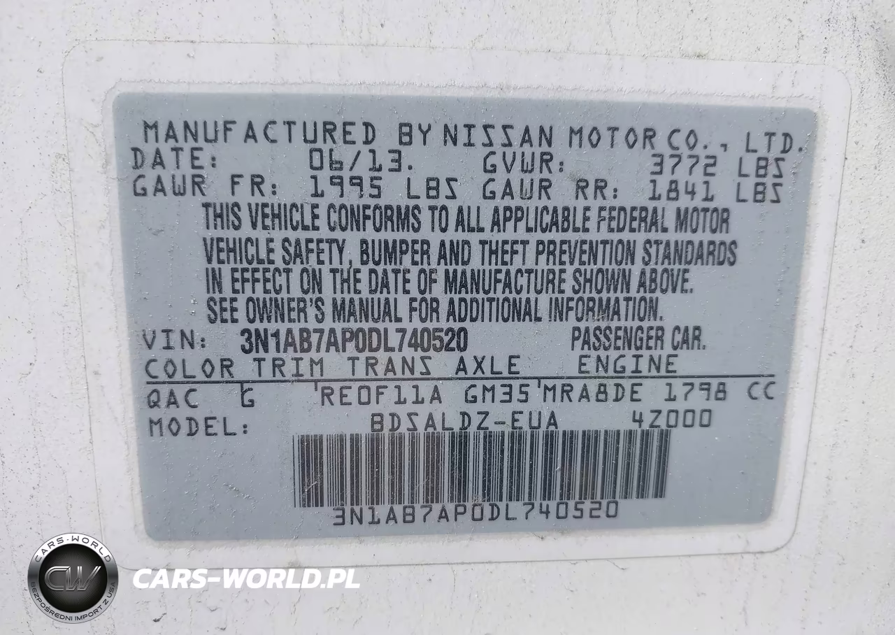 2013 Nissan Sentra Sv VIN:3N1AB7AP0DL740520 - 9