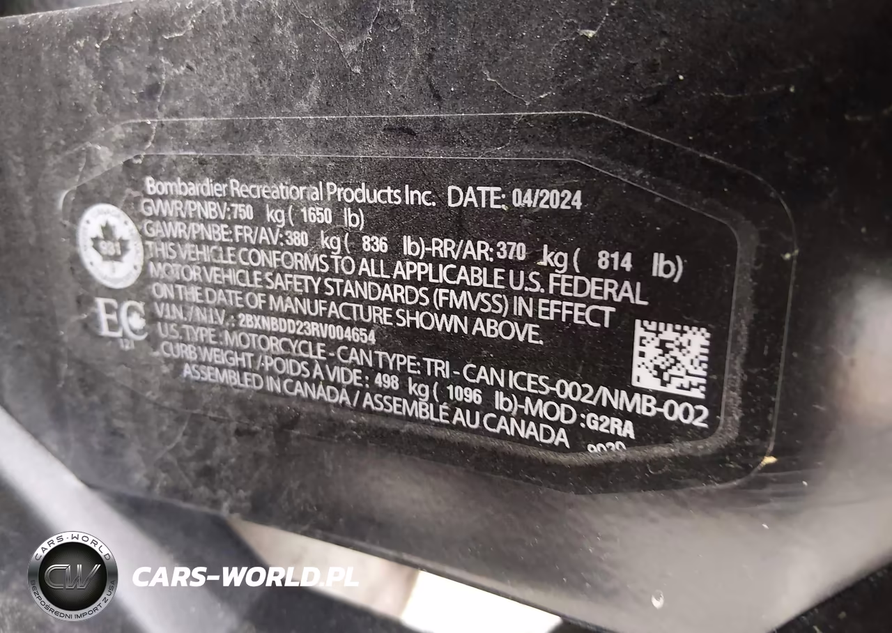 2024 Can-Am Spyder Roadster Rt-Rt Limited VIN:2BXNBDD23RV004654 - 10