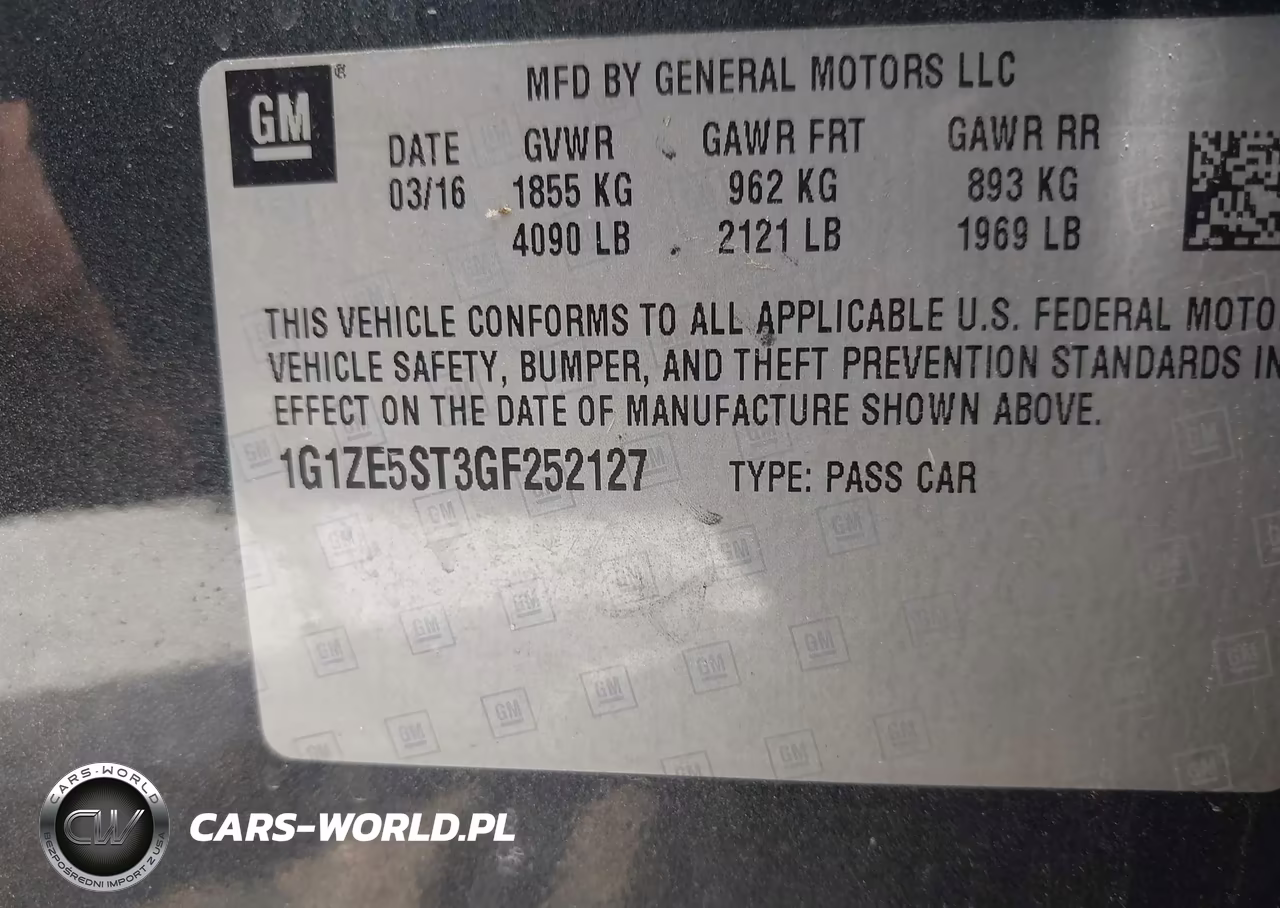 2016 Chevrolet Malibu 1Lt VIN:1G1ZE5ST3GF252127 - 9