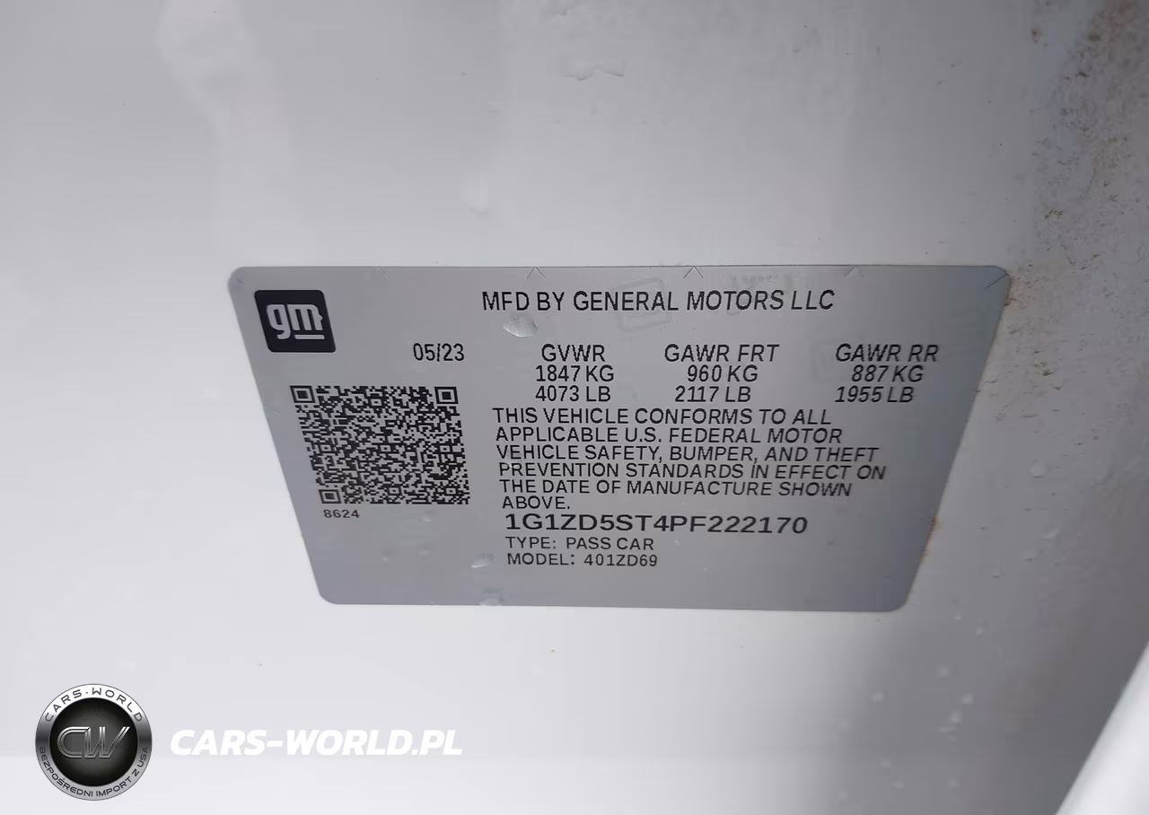 2023 Chevrolet Malibu Fwd 1Lt VIN:1G1ZD5ST4PF222170 - 9
