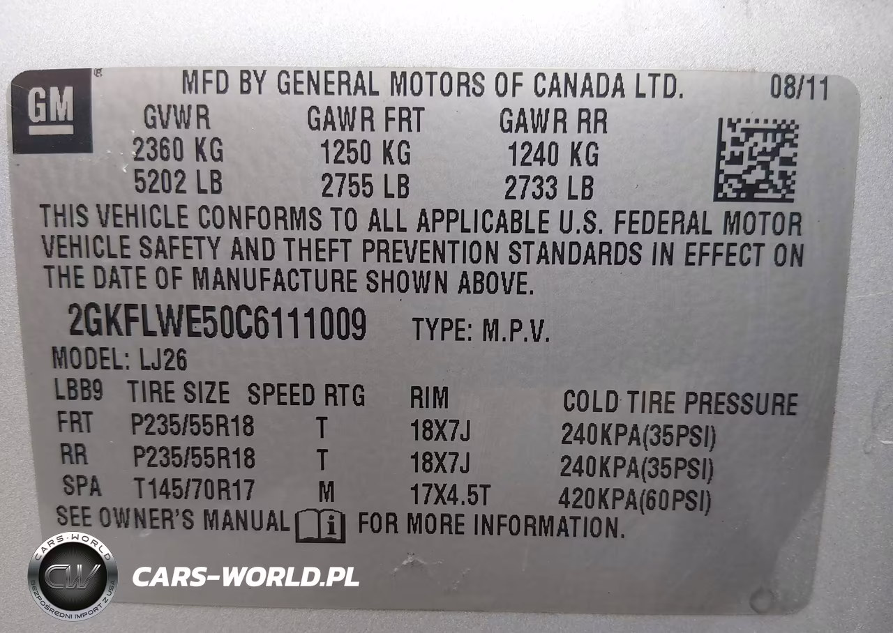 2012 GMC Terrain Slt-2 VIN:2GKFLWE50C6111009 - 9