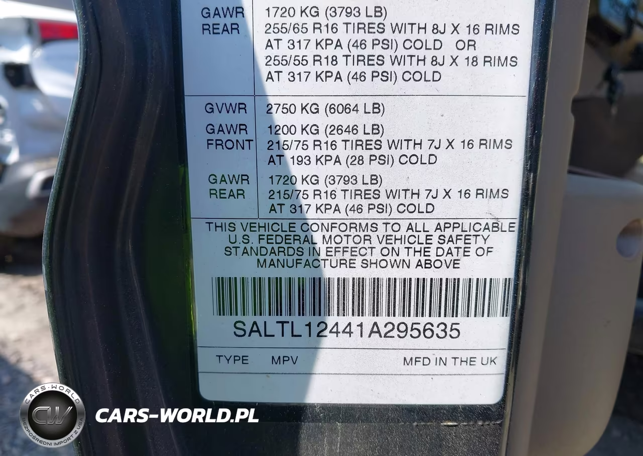 2001 Land Rover Discovery Series Ii VIN:SALTL12441A295635 - 9
