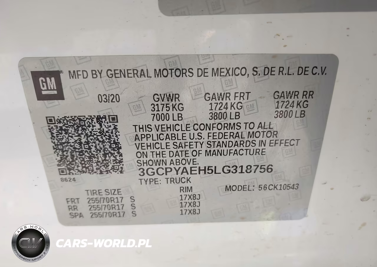 2020 Chevrolet Silverado 1500 4Wd Short Bed Wt VIN:3GCPYAEH5LG318756 - 9