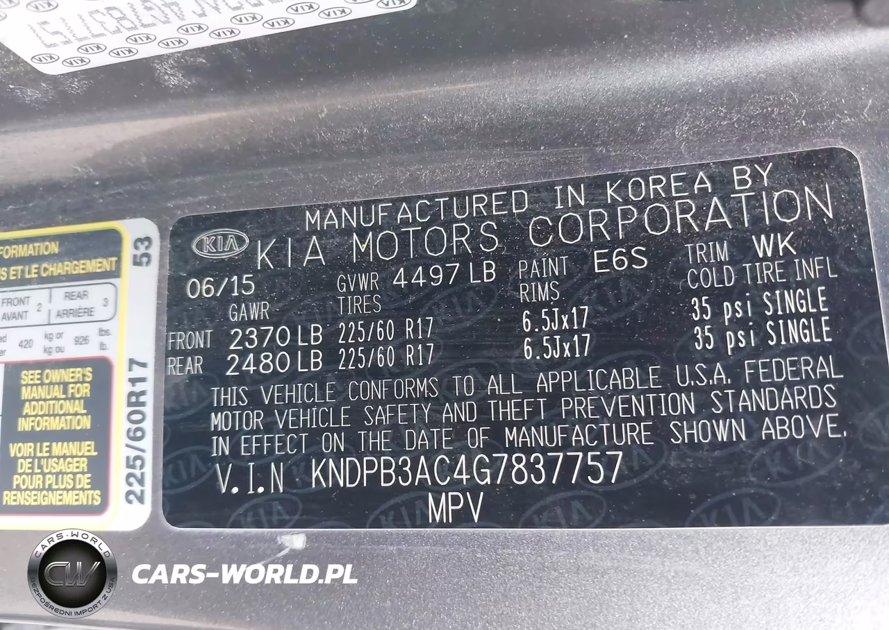 2016 Kia Sportage Lx VIN:KNDPB3AC4G7837757 - 9
