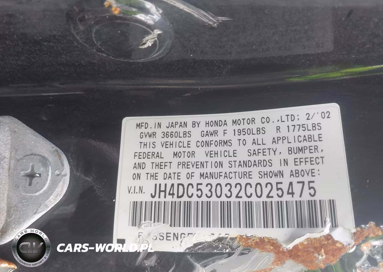 2002 Acura Rsx Type S VIN:JH4DC53032C025475 - 9