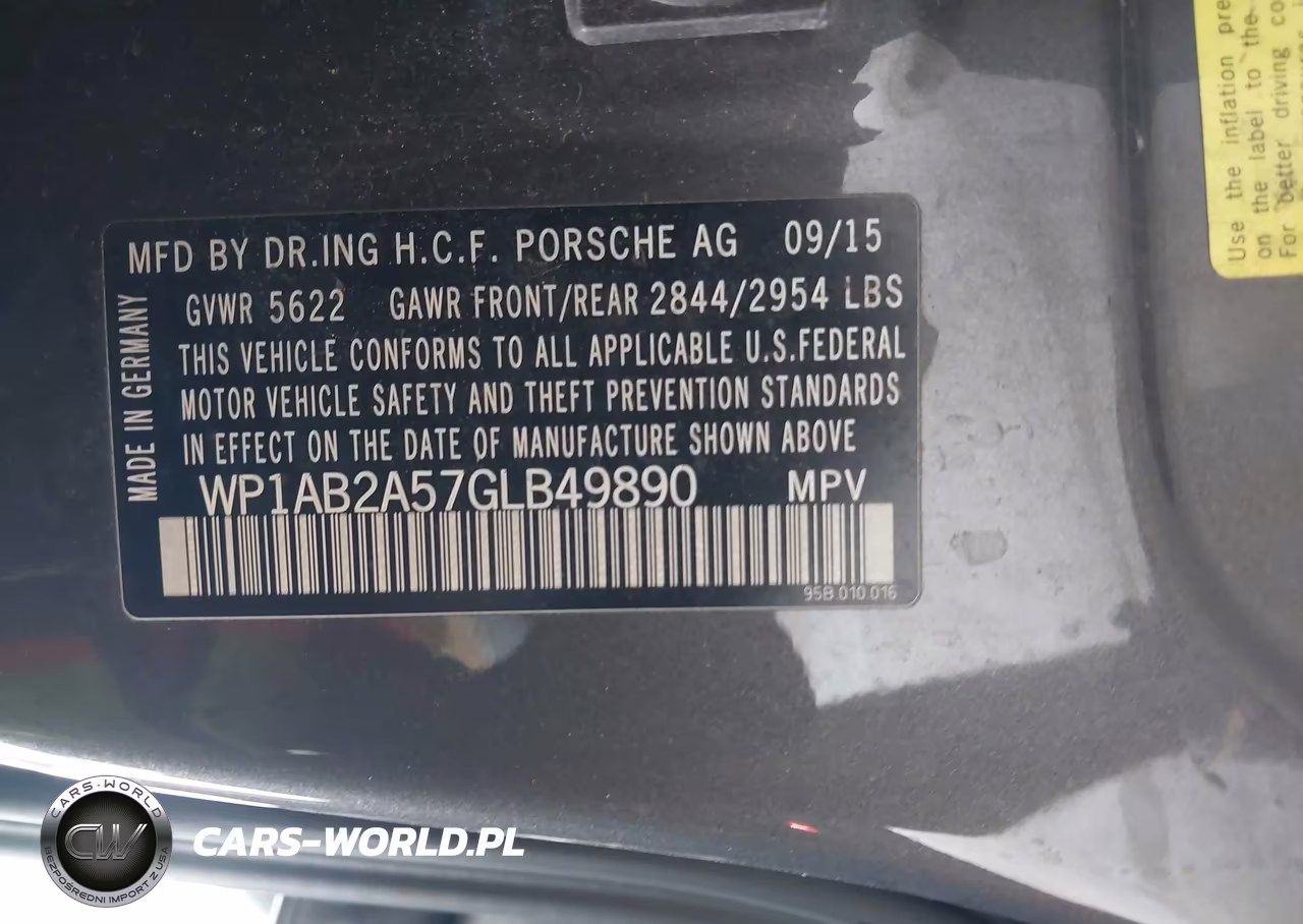 2016 Porsche Macan S VIN:WP1AB2A57GLB49890 - 9